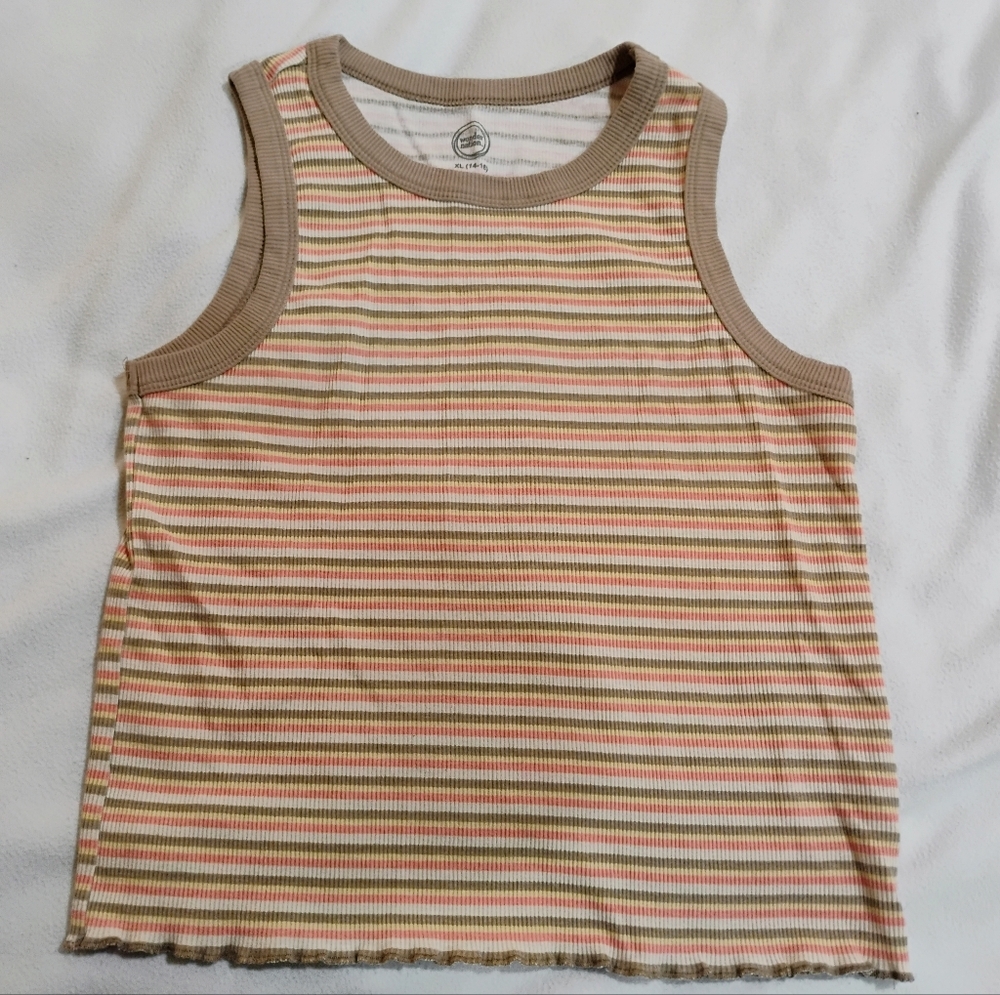 Wonder Nation Multicolor Striped Tank Top